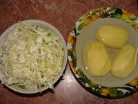 Подготовить картофель и капусту