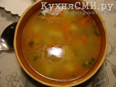 Геркулесовый суп без зажарки