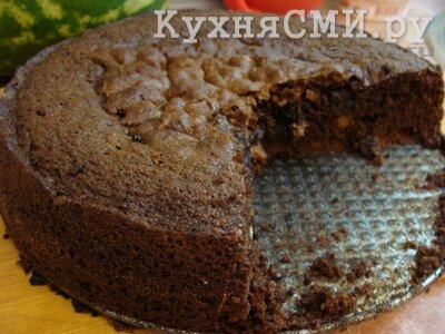 Шоколадно-ореховый пирог
